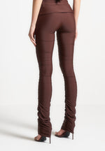 ruched-fit-and-flare-leggings-brown