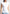 Wide Shoulder Ruched Waist Top - White
