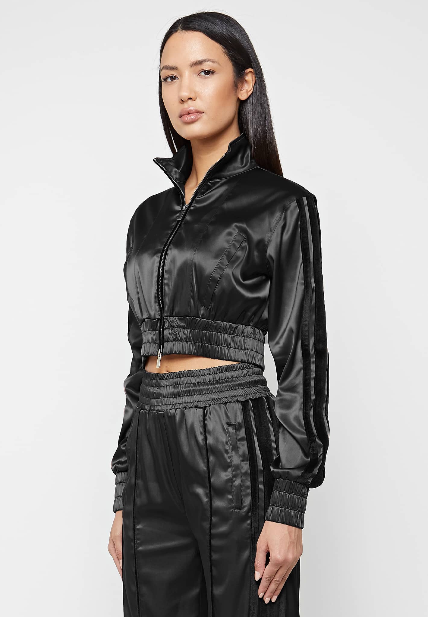 Satin Track Jacket Black Mani re De Voir Australia