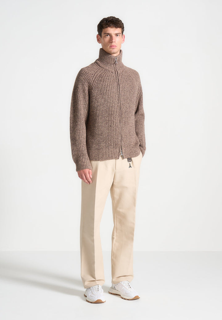 speckled-wool-zip-up-cardigan-taupe