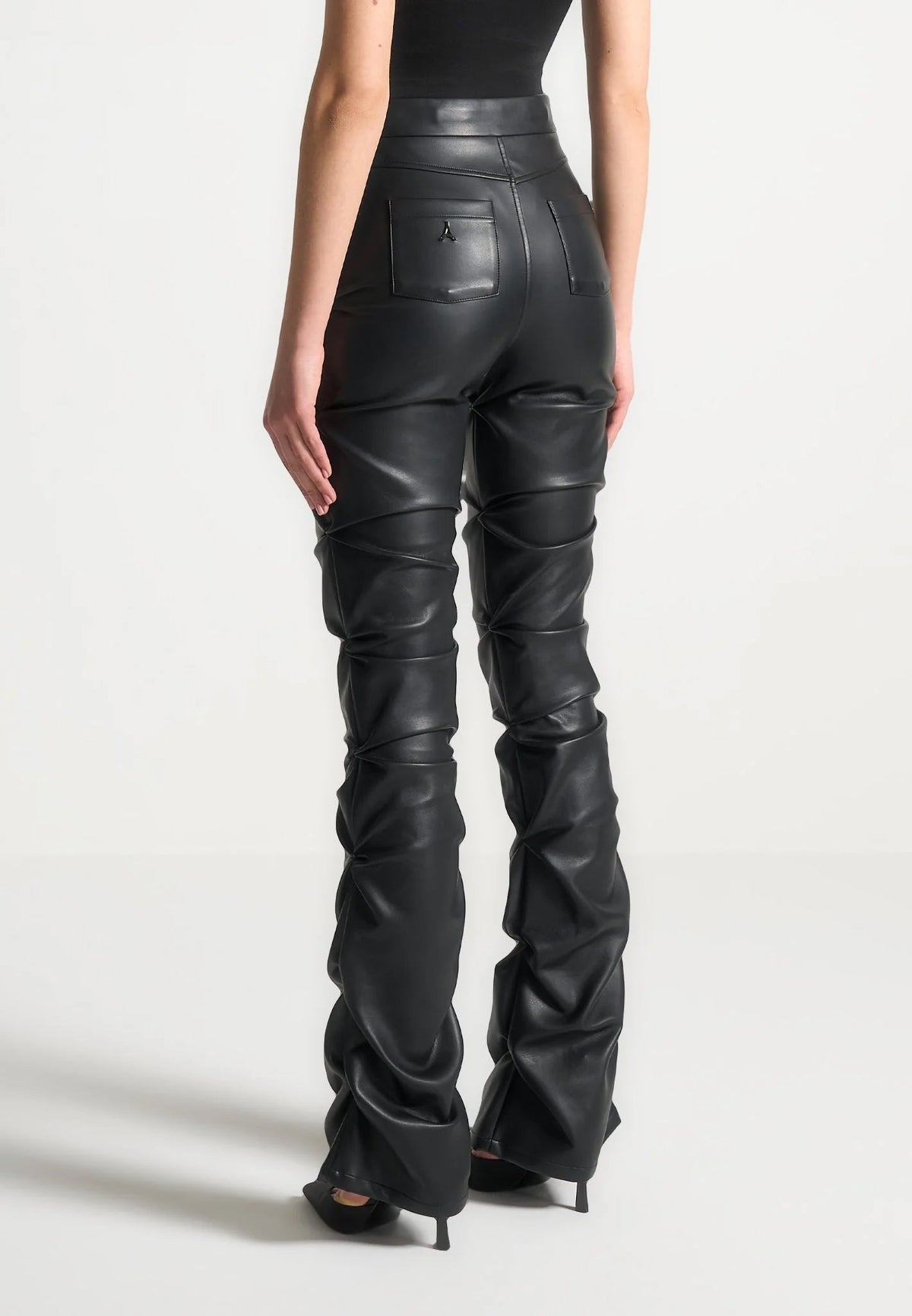 caroline-tacked-leather-fit-and-flare-trousers-black