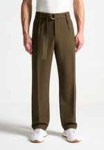 relaxed-fit-textured-belted-tailored-trousers-khaki