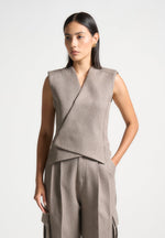 textured-tailored-wrap-waistcoat-taupe