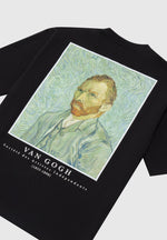 Self Portrait - Van Gogh Cotton T-Shirt - Black