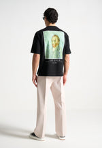 Self Portrait - Van Gogh Cotton T-Shirt - Black
