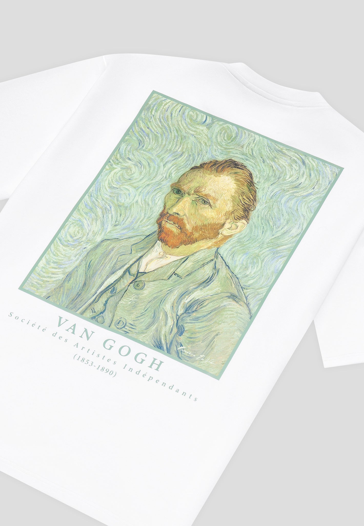 Self Portrait - Van Gogh Cotton T-Shirt - White