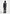 Malya - Leather Asymmetric Belted Coat - Black