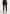 Suede Buckle Detail Leggings - Black