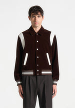 nico-velvet-satin-varsity-jacket-brown