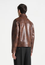 Laurent - Vintage Leather Jacket - Brown